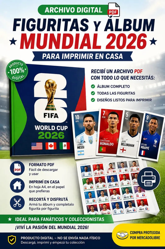 Kit Completo Albúm + Todas Las Figuritas Mundial 2026